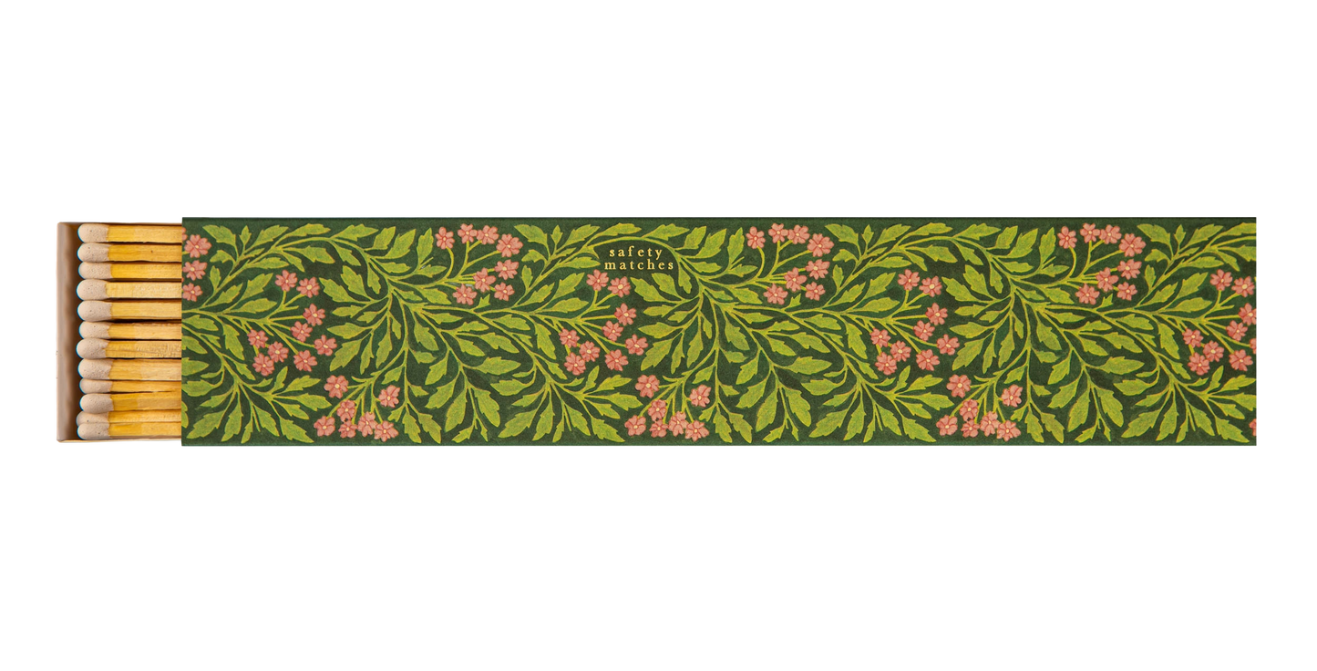 Wanderlust Paper Co. Green Flora Long - Safety Matches