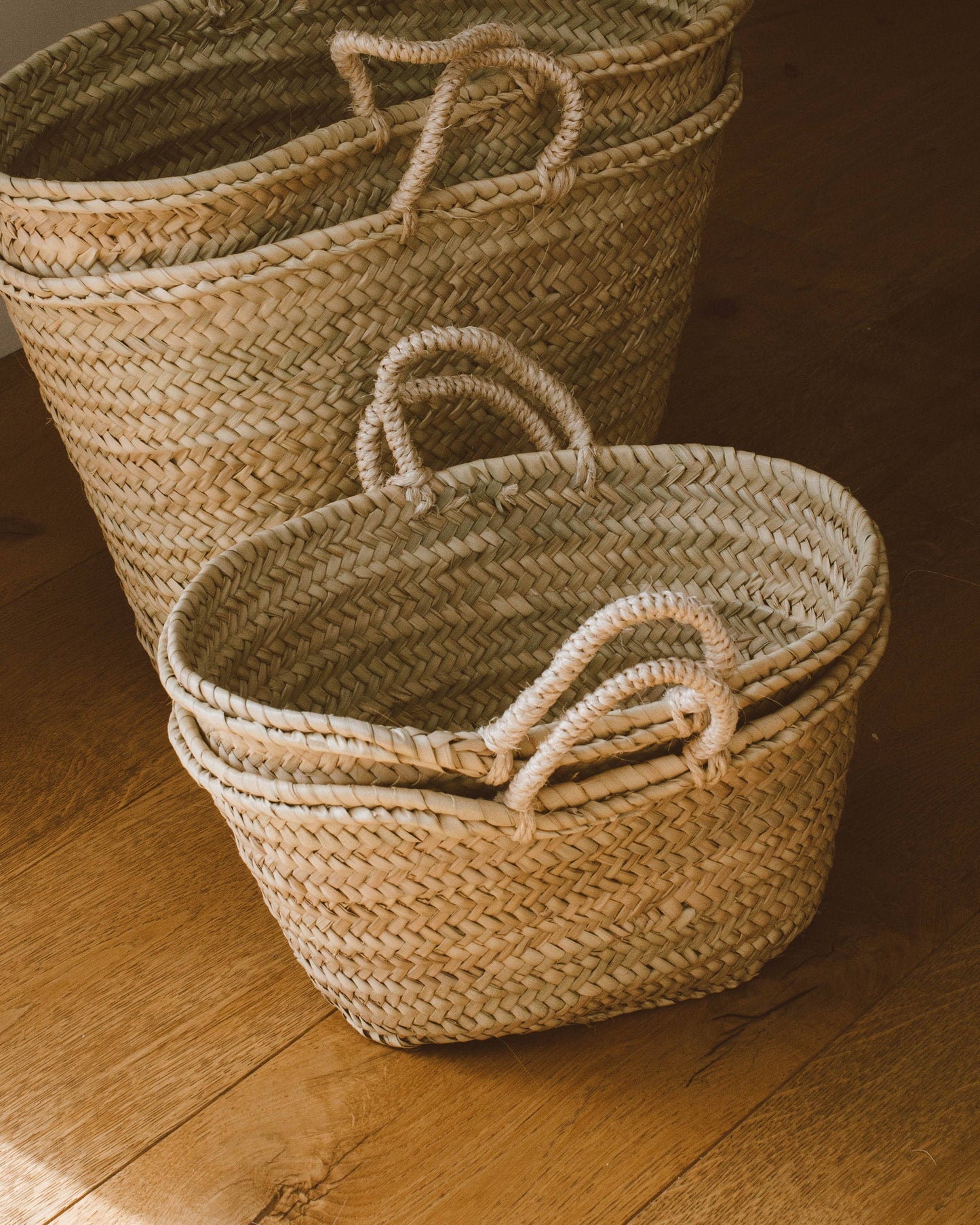 Vegan Mini French Market Basket Bag