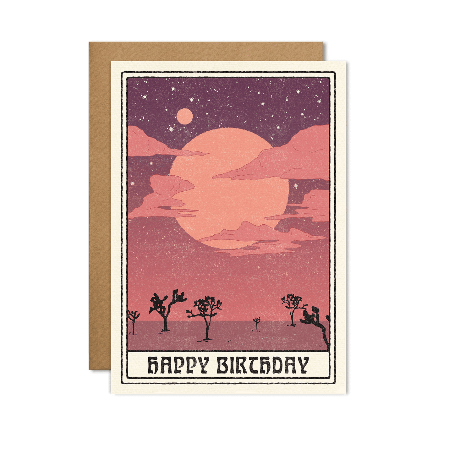 Happy Birthday Desert Scene Card