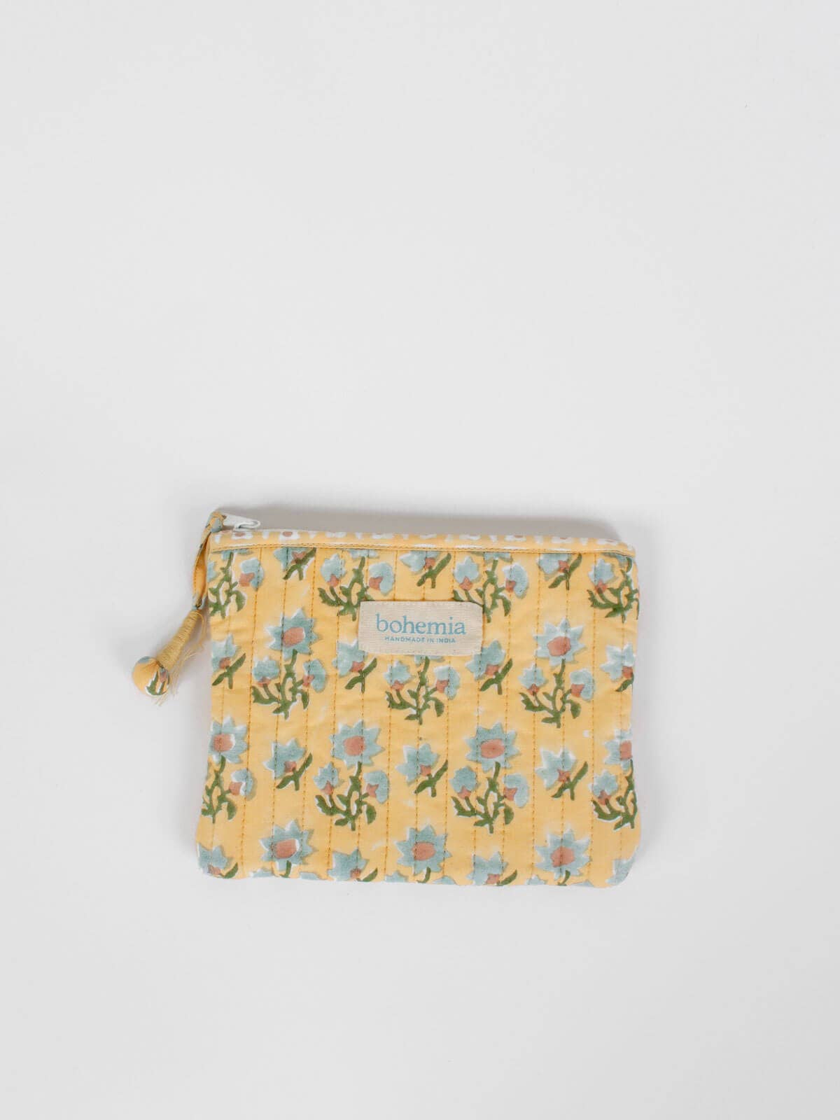 Medium Buttermilk Posie Zip Pouch