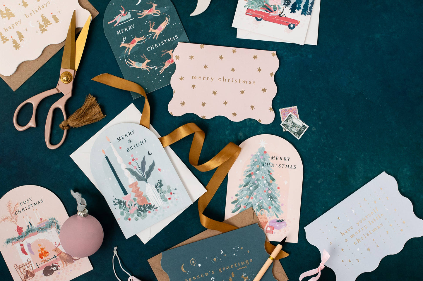 Cosy Fireplace Christmas Card | Holiday Card | Seasonal Card