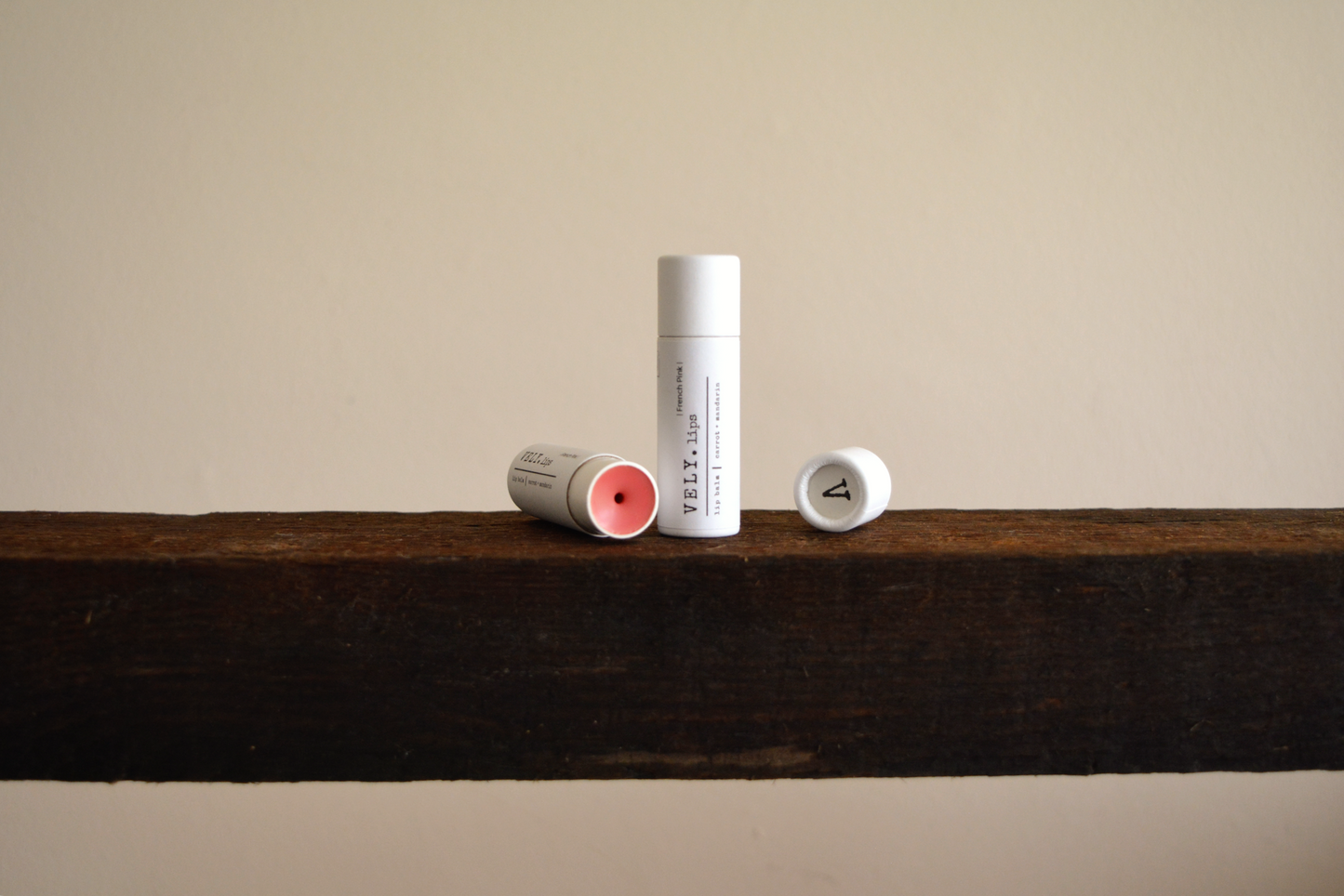 French Pink Tinted Vegan Natural Lip Balm With Carrot Oil & Mandarin