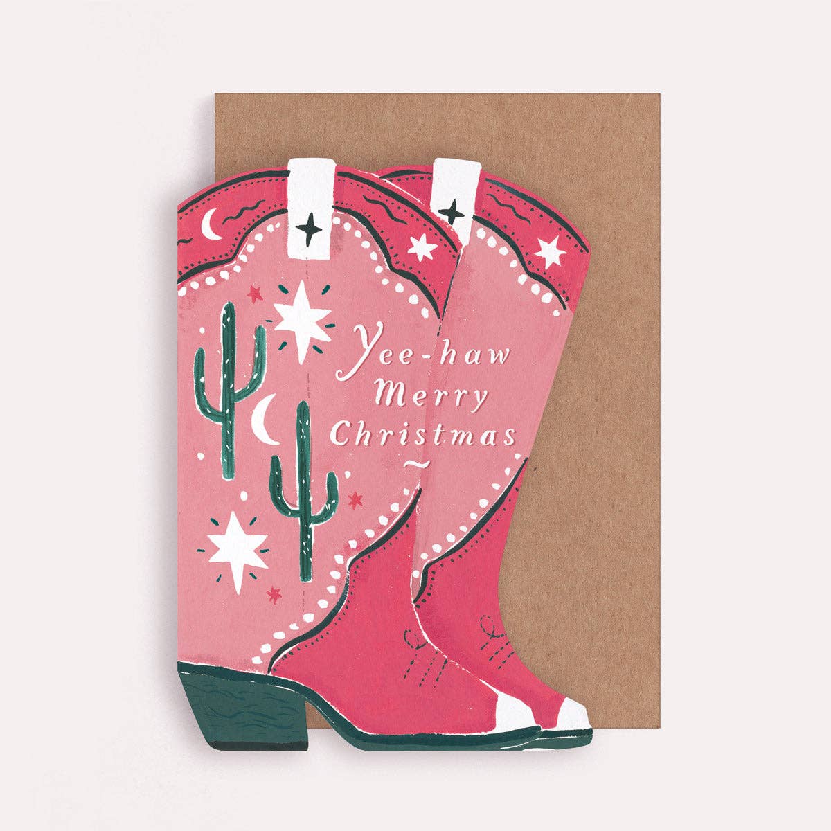 Cowboy Boots Christmas Card | Christmas Greeting Cards