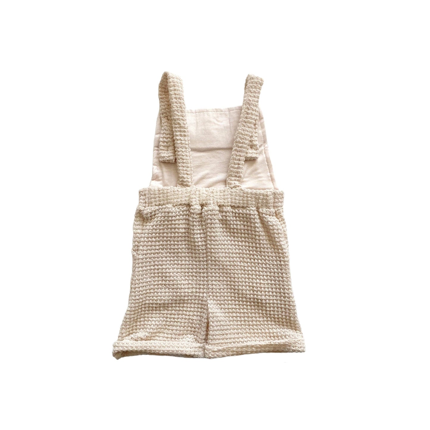 Waffle Knit Dungaree Shorts Baby/ Toddler