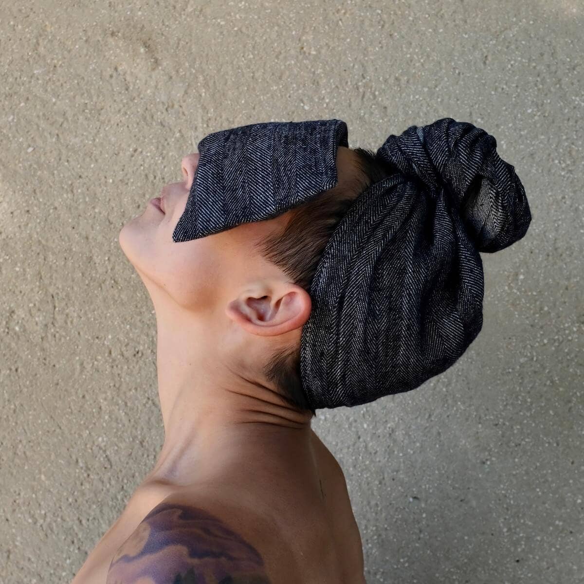 Therapeutic Linen Eye Pillow - Herringbone