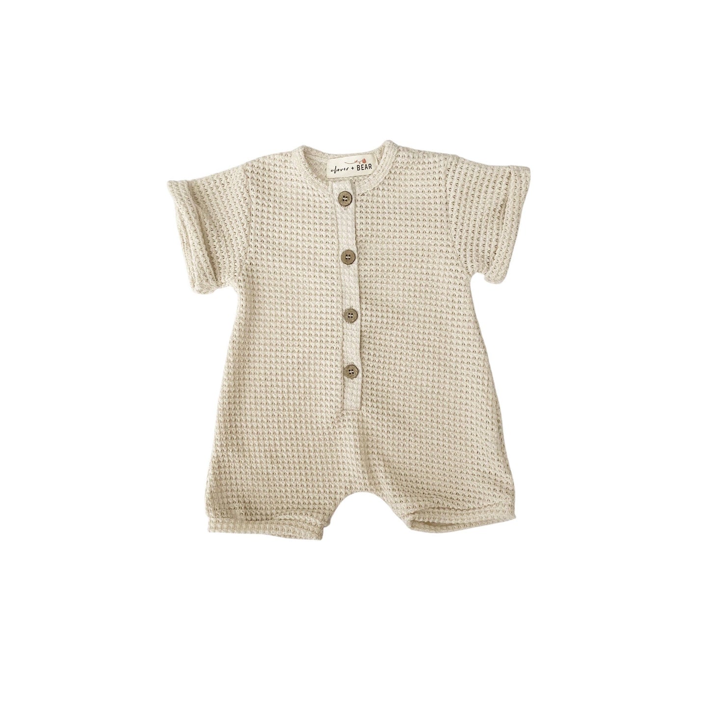 Waffle Knit Loose Fit Romper Newborn - 3Years
