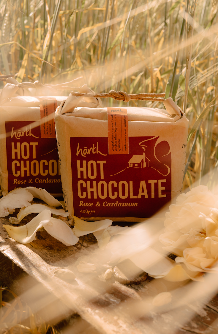 Rose and Cardamom Luxury Hot Chocolate Vegan