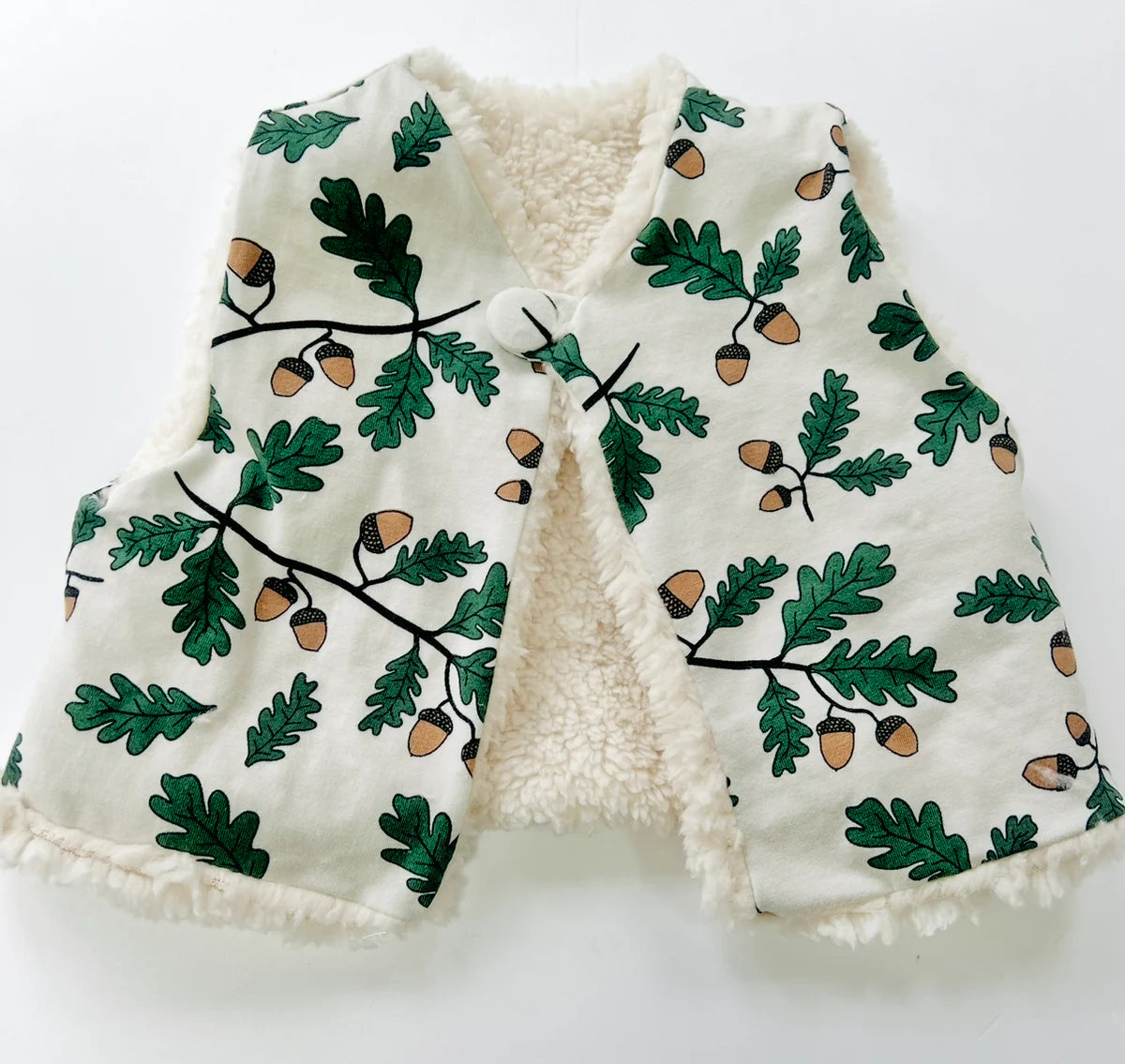 Acorn Organic Cotton Baby Fleece Gilet