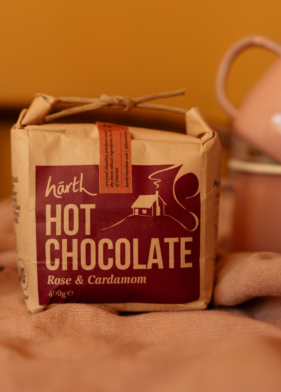 Rose and Cardamom Luxury Hot Chocolate Vegan