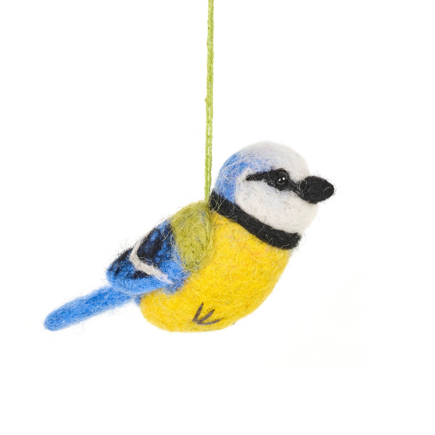 Handmade Felt Blue Tit Easter Hanging Decoration