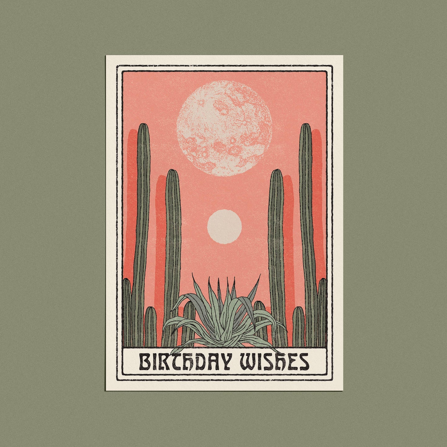 Desert Birthday Wishes Card