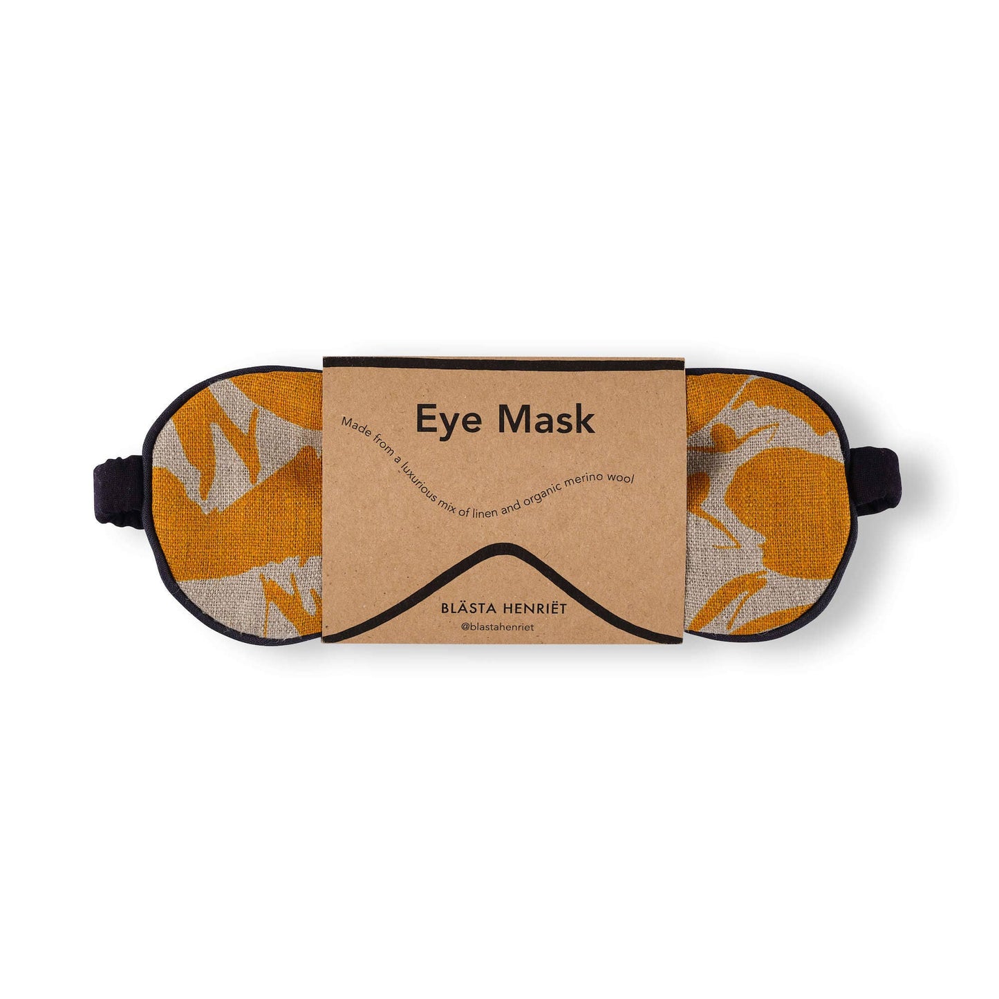 Eye Mask - Linen & Soft Merino - Yellow