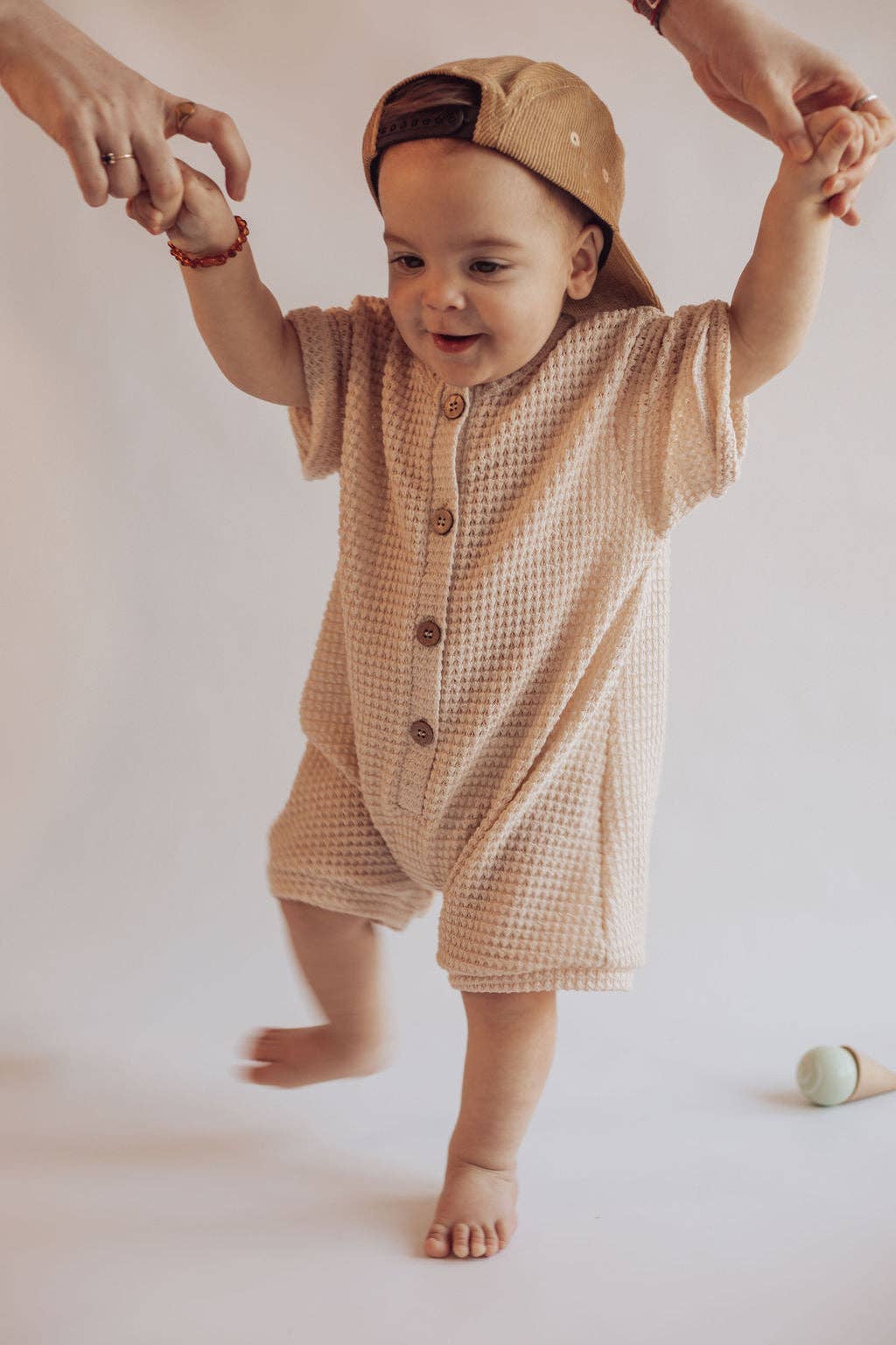 Waffle Knit Loose Fit Romper Newborn - 3Years