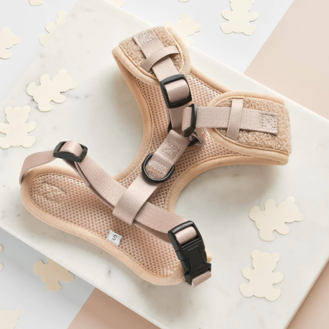 Teddy Adjustable Neck Harness - Sand