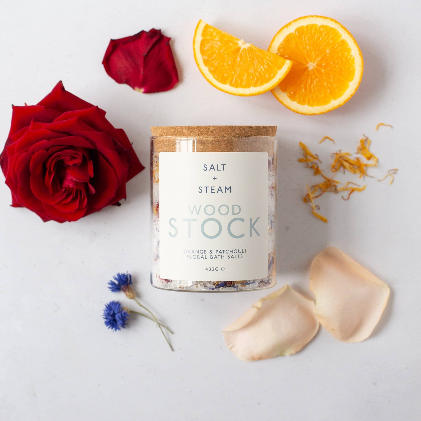 Woodstock - Orange, Patchouli & Petal Bath Salts