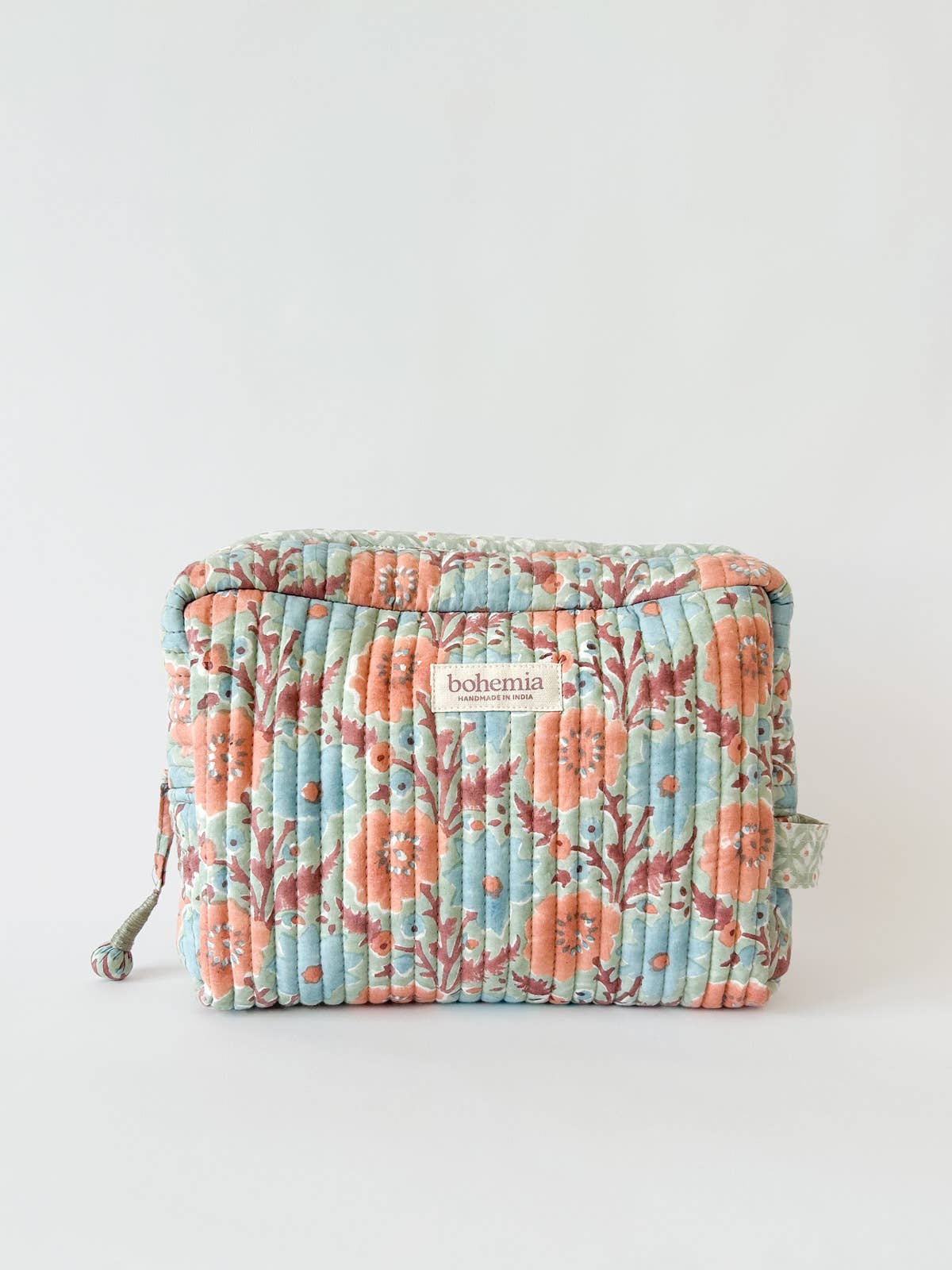 Large Floribunda Washbag, Duck Egg