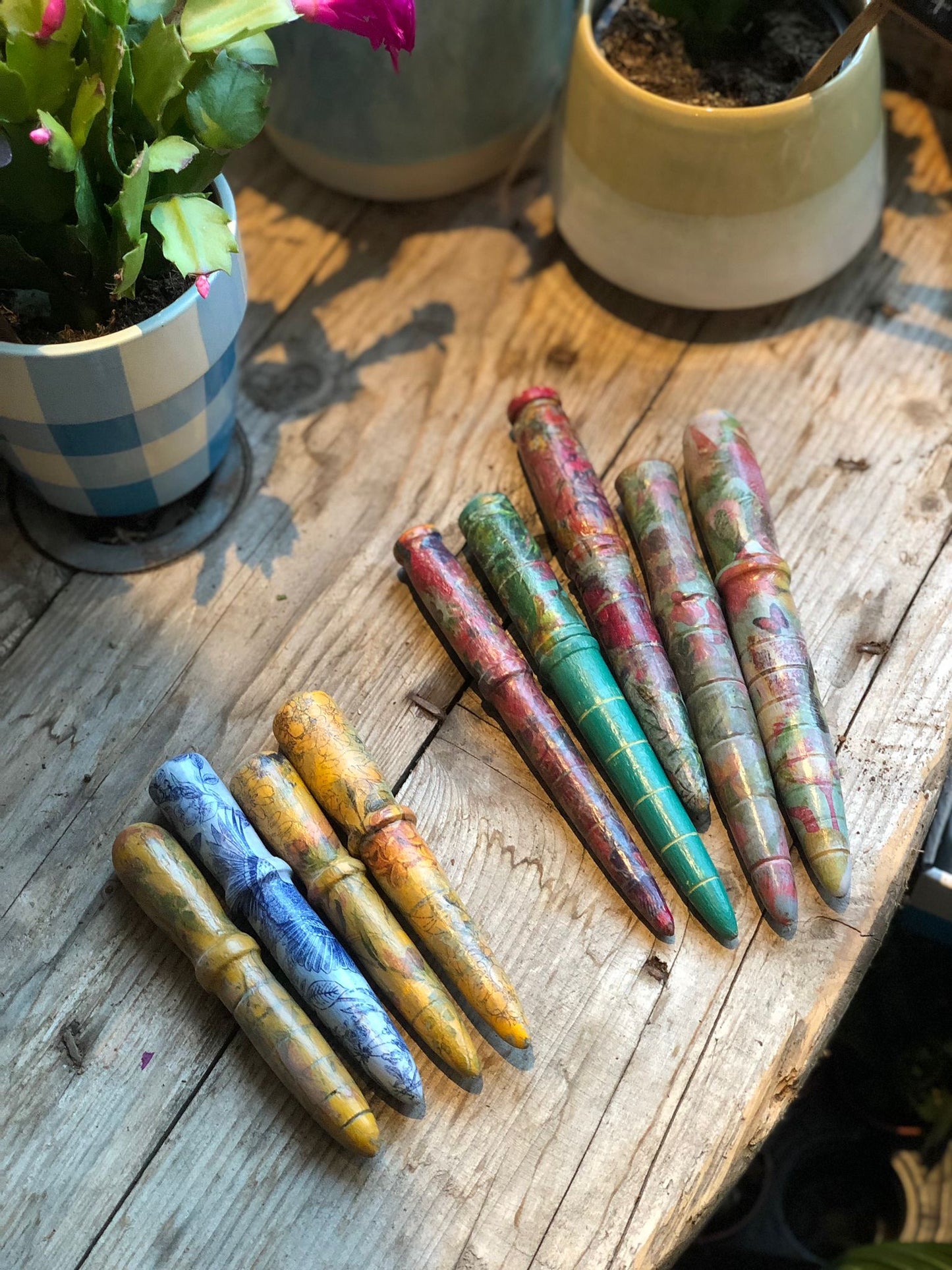 Handmade Wooden Plant Dibbers