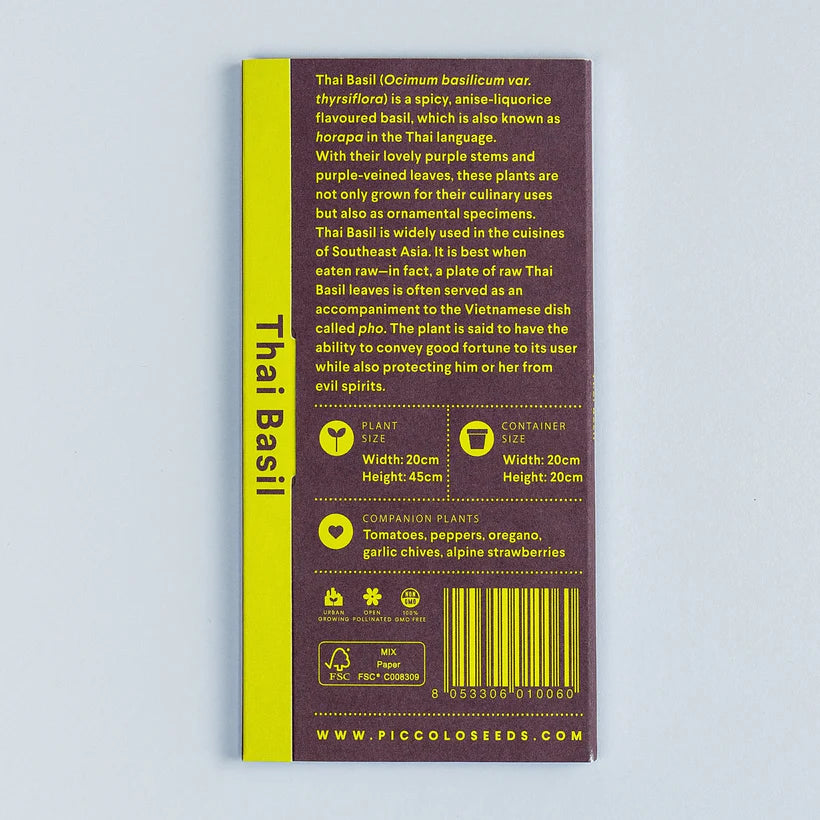 Piccolo Seeds - Basil Thai