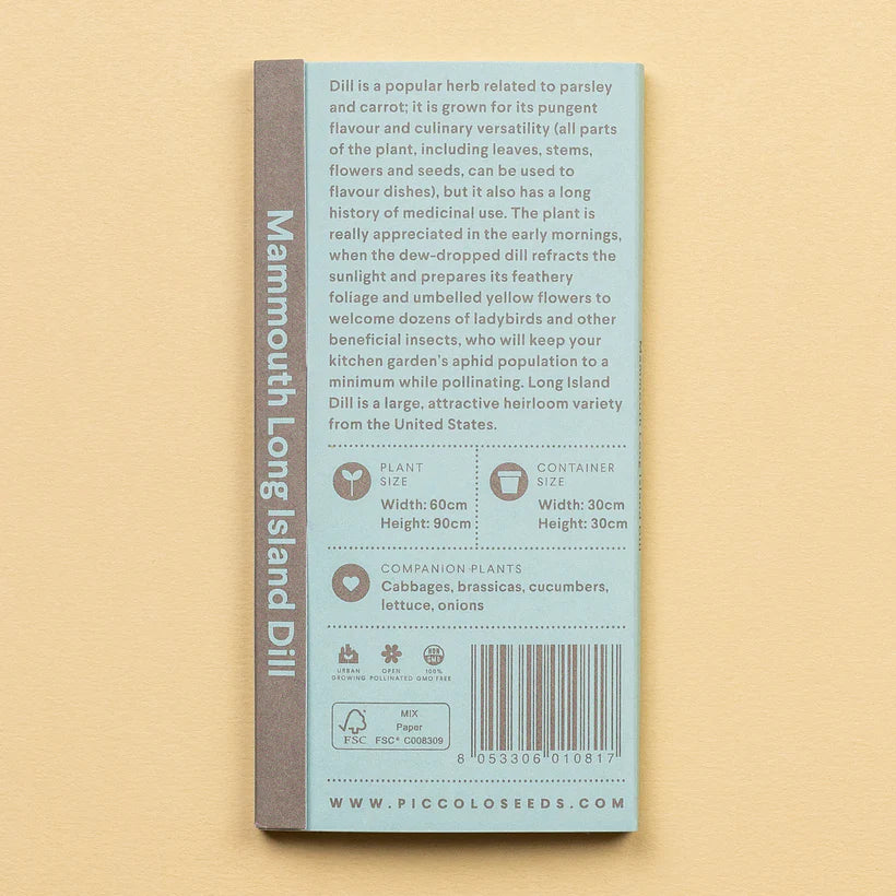 Mammouth Long Island Dill Seeds