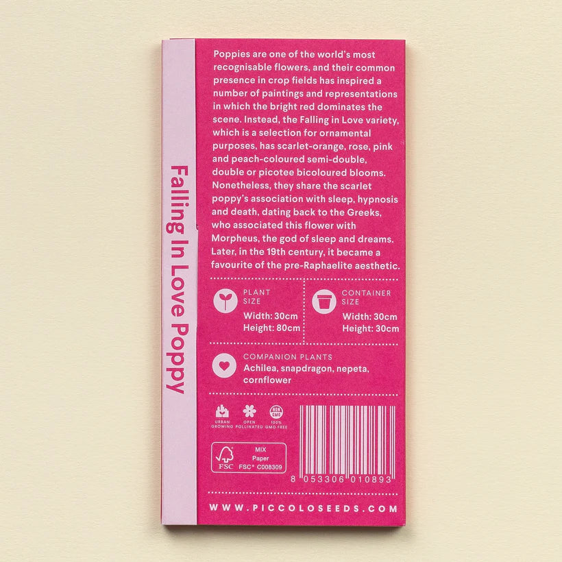 Piccolo Seeds - Poppy Falling in Love