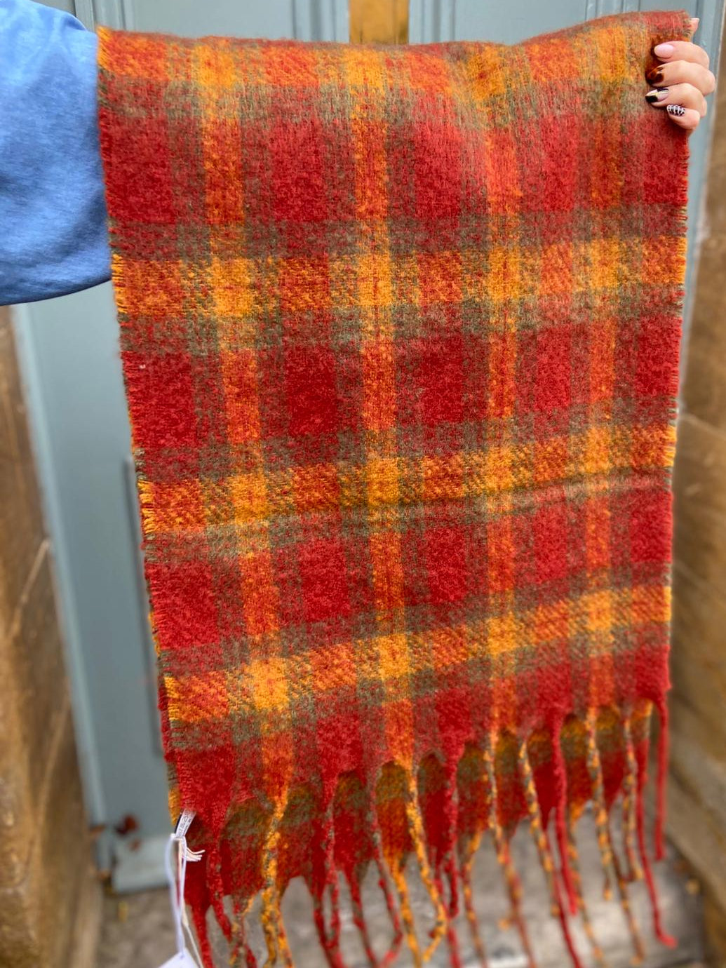 Tartan Super Soft Cosy Scarf, Autumn