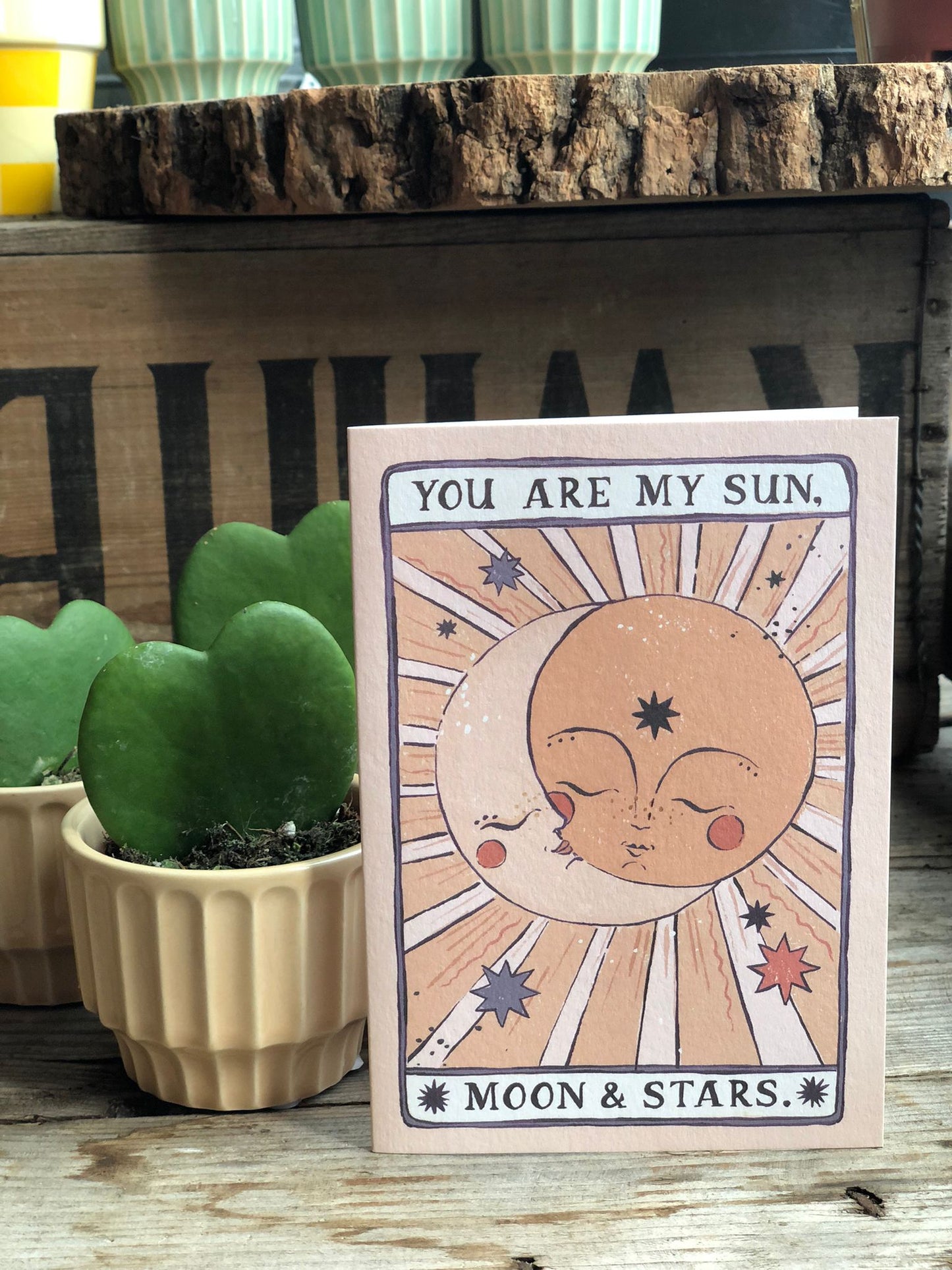 You Are My Sun, Moon & Stars Valentines Love Card