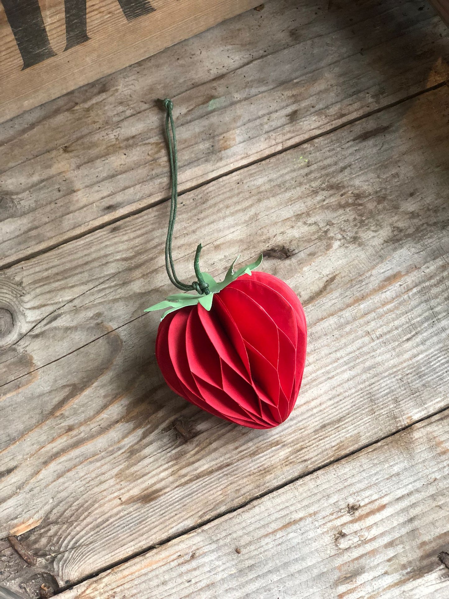 Honeycomb Strawberries Hanging Decorations