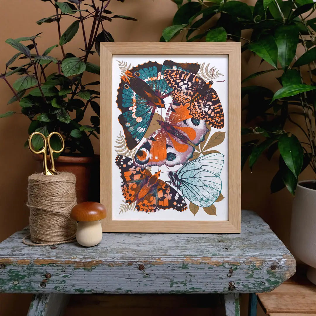 Wild Wings Magical Risograph Art Print