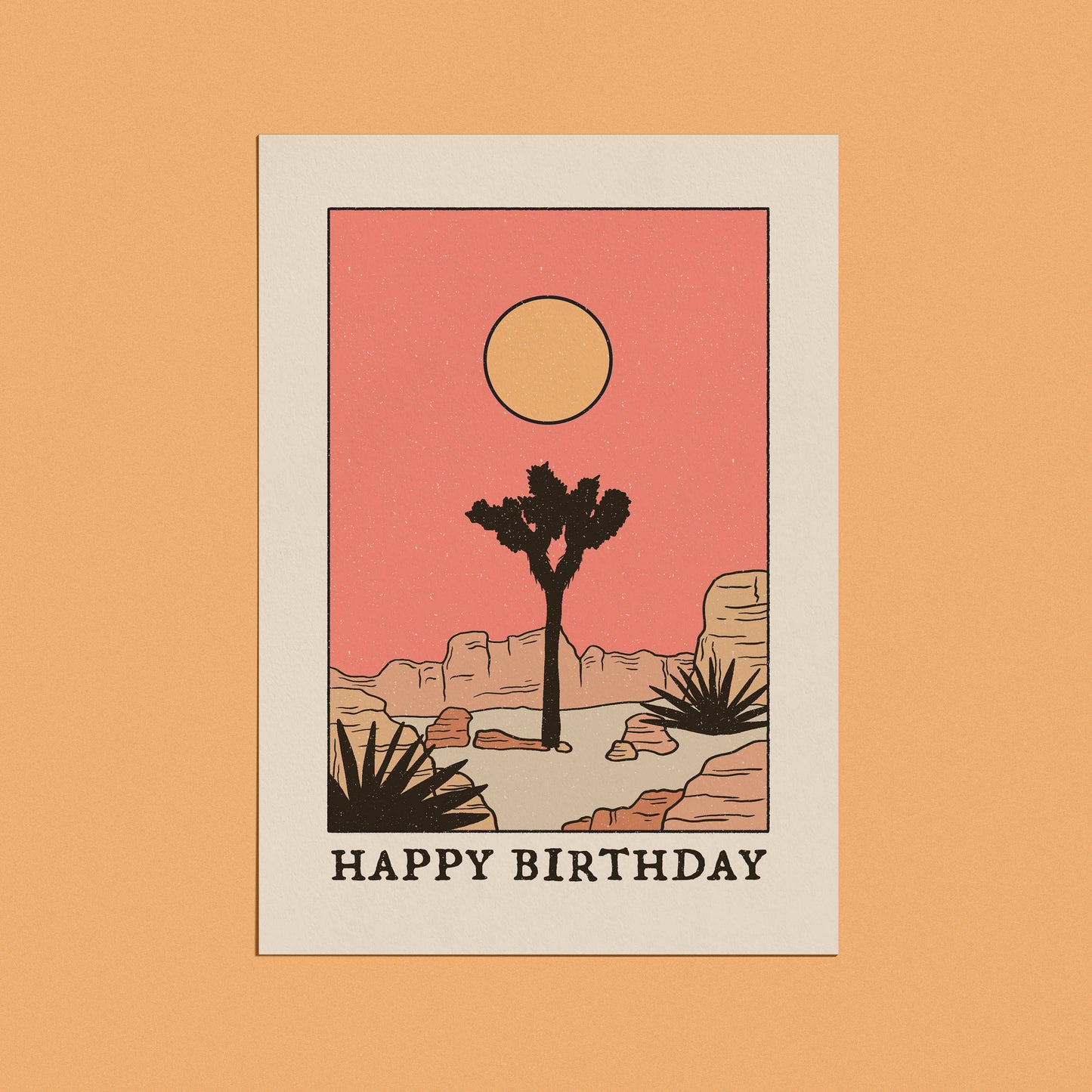 Happy Birthday Desert Tree Card
