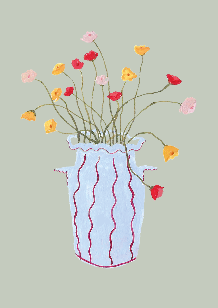 Icelandic Poppies Mini Art Card