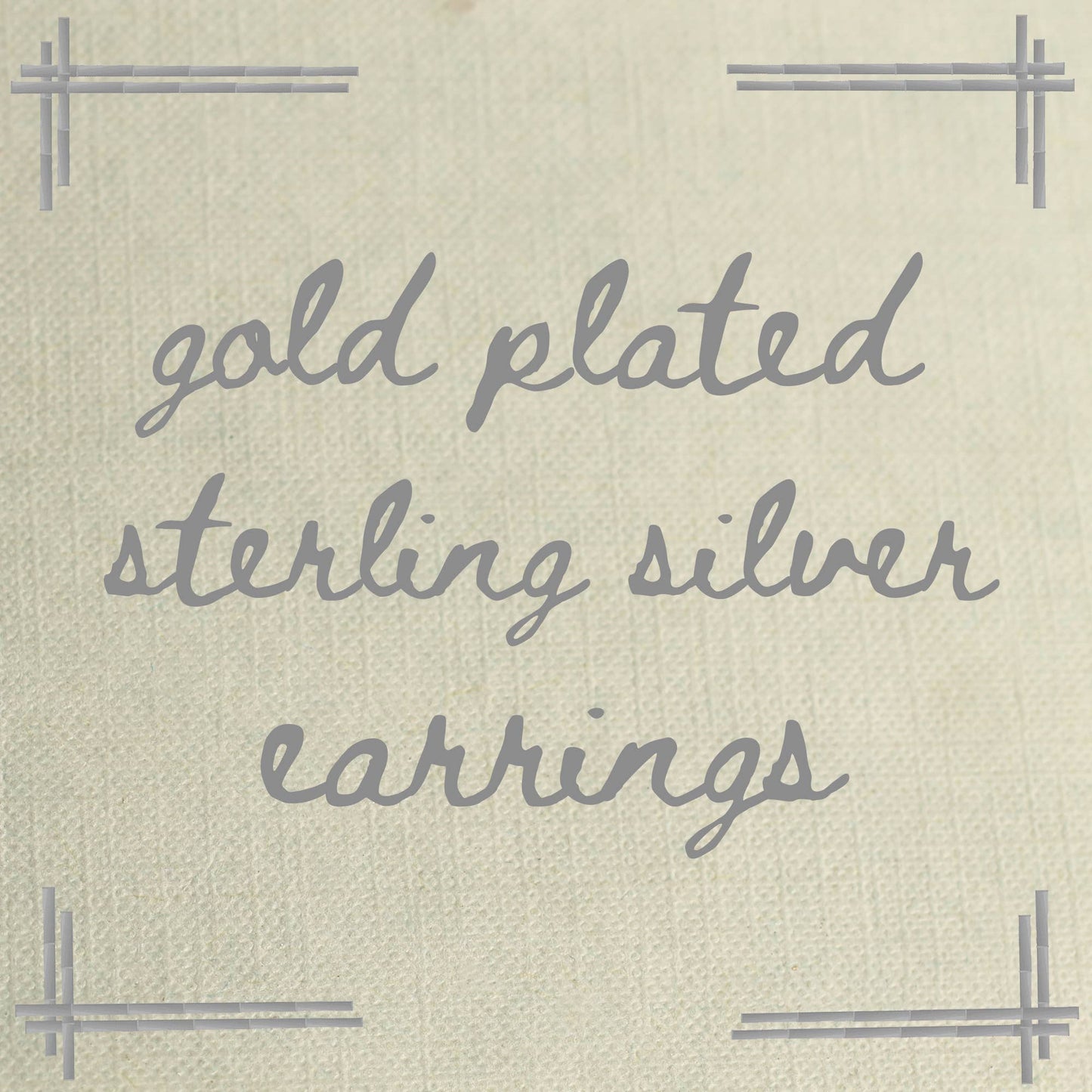 Gold Vermeil Moon Stud Earrings