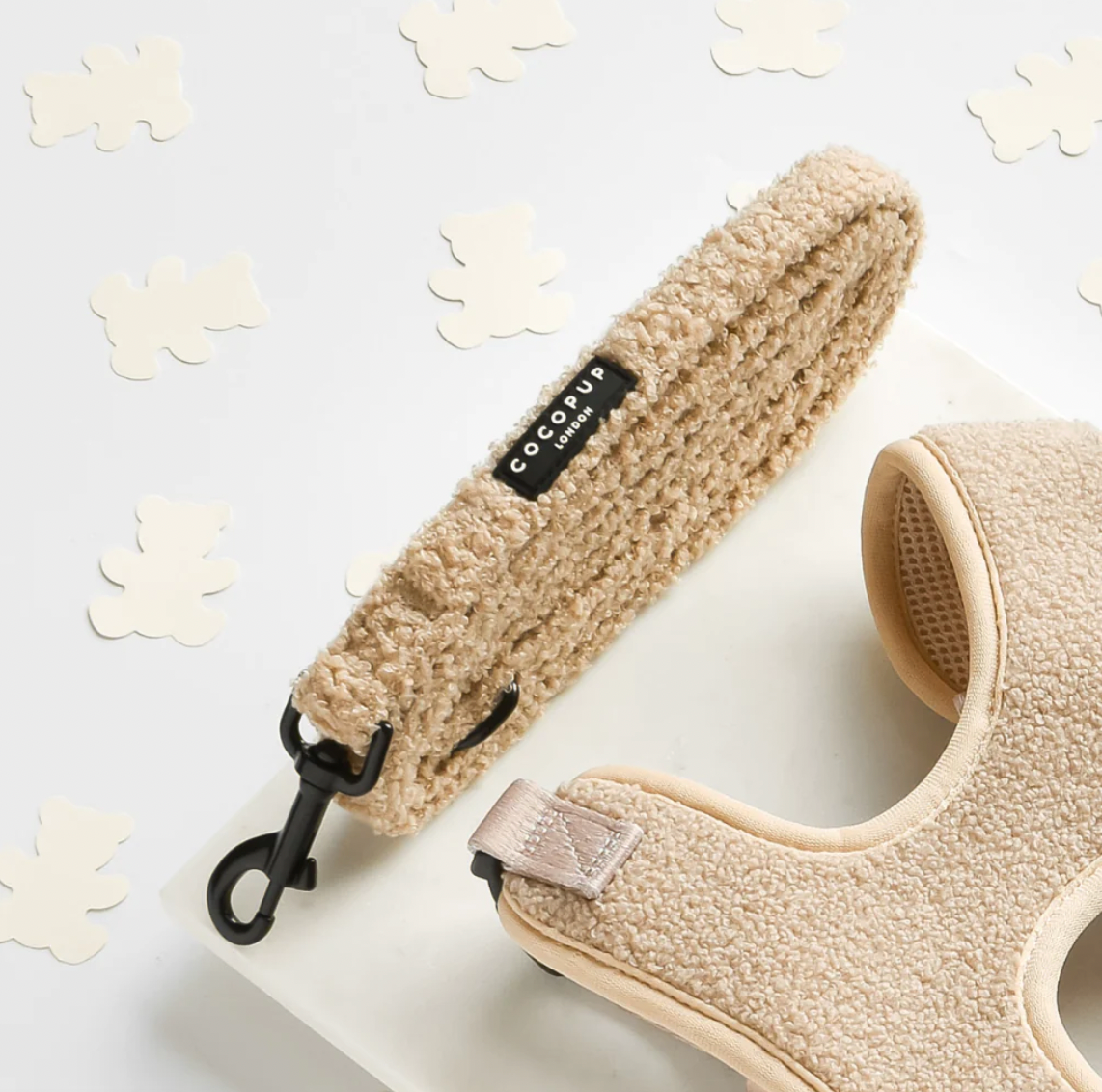 Teddy Dog Lead - Sand