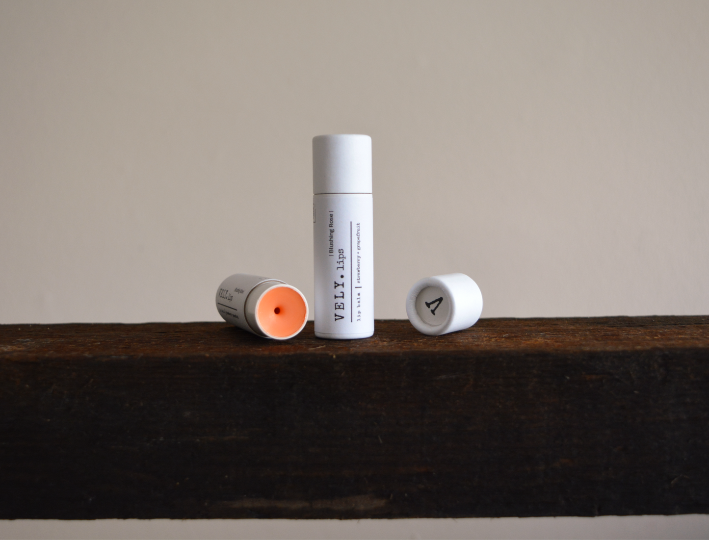 Blushing Rose Tinted Natural Vegan Lip Balm With Strawberry & Grapefruit