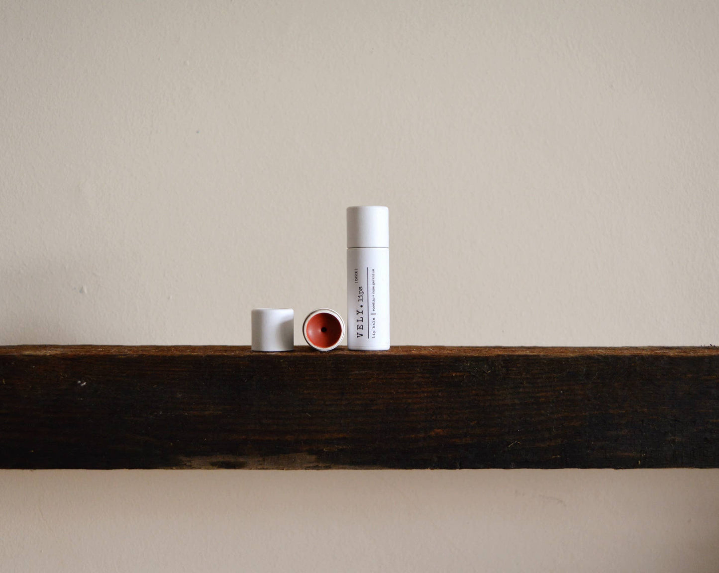 Brick Tinted Natural Vegan Lip Balm With Rosehip and Geranium