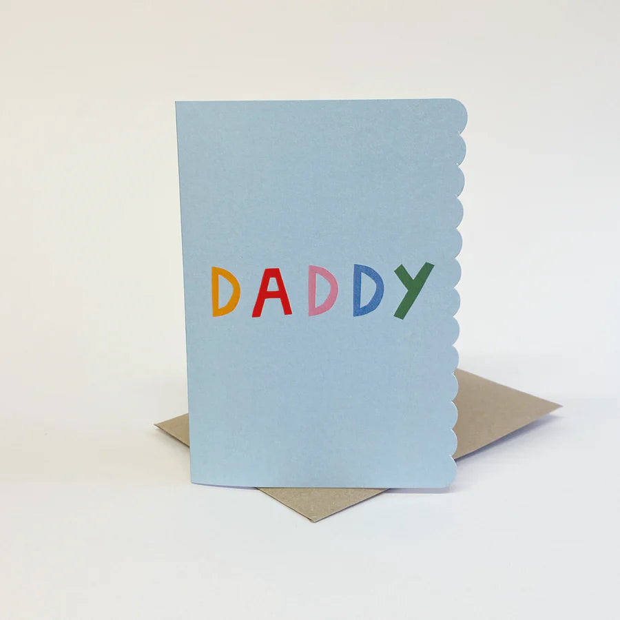 Daddy Scalloped Edge Fathers Day Card