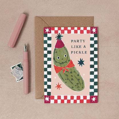 Party Like A Pickle Card | Funny Kids Birthday Cards