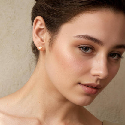 Opal Oval Stud Earrings