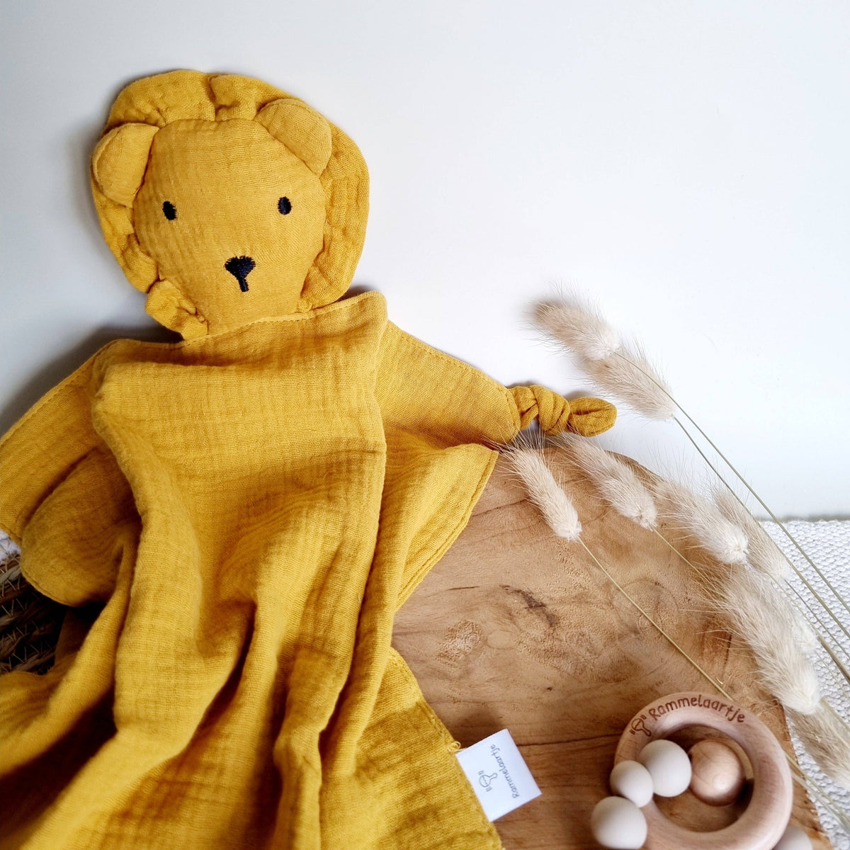 Ochre Baby Comforter Cuddle Lion Toy