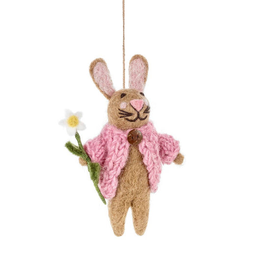 Handmade Felt Blossom the Bunny Easter Decoration