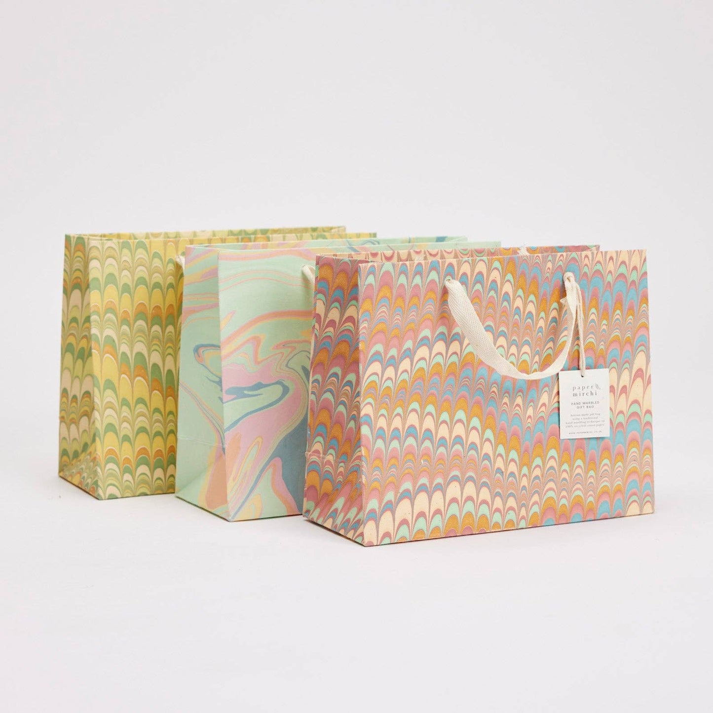 Medium Hand Marbled Gift Bags