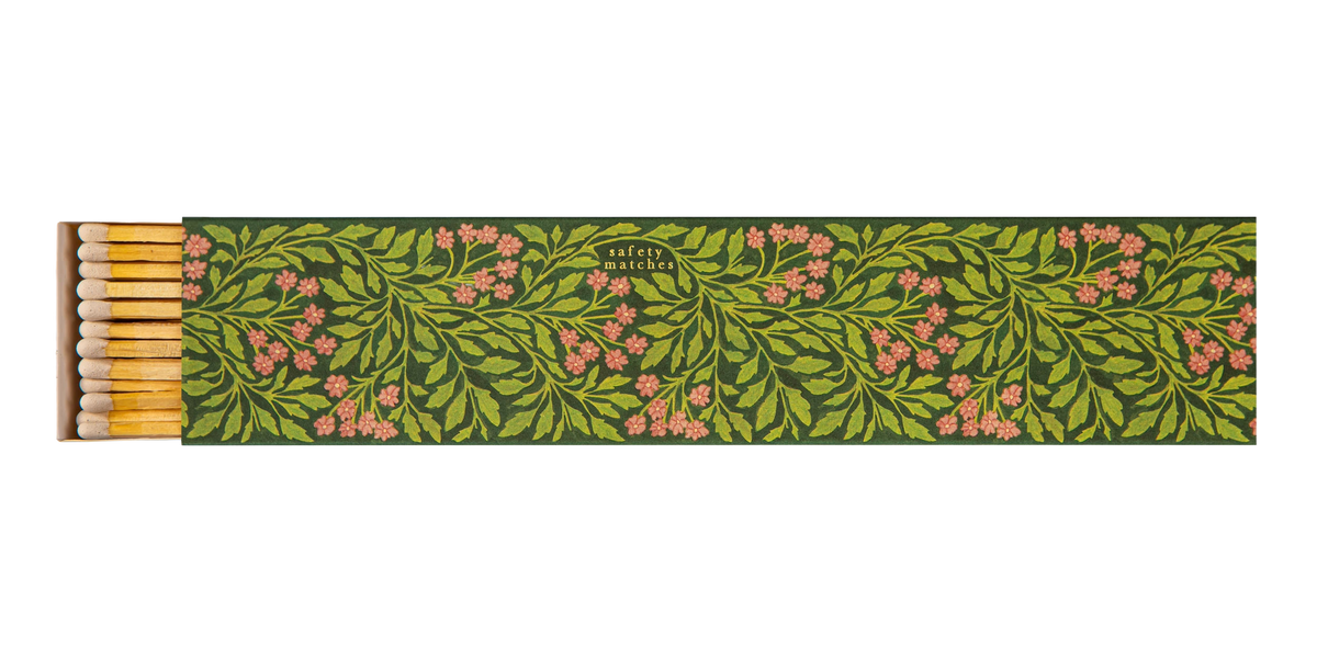 Wanderlust Paper Co. Green Flora Long - Safety Matches