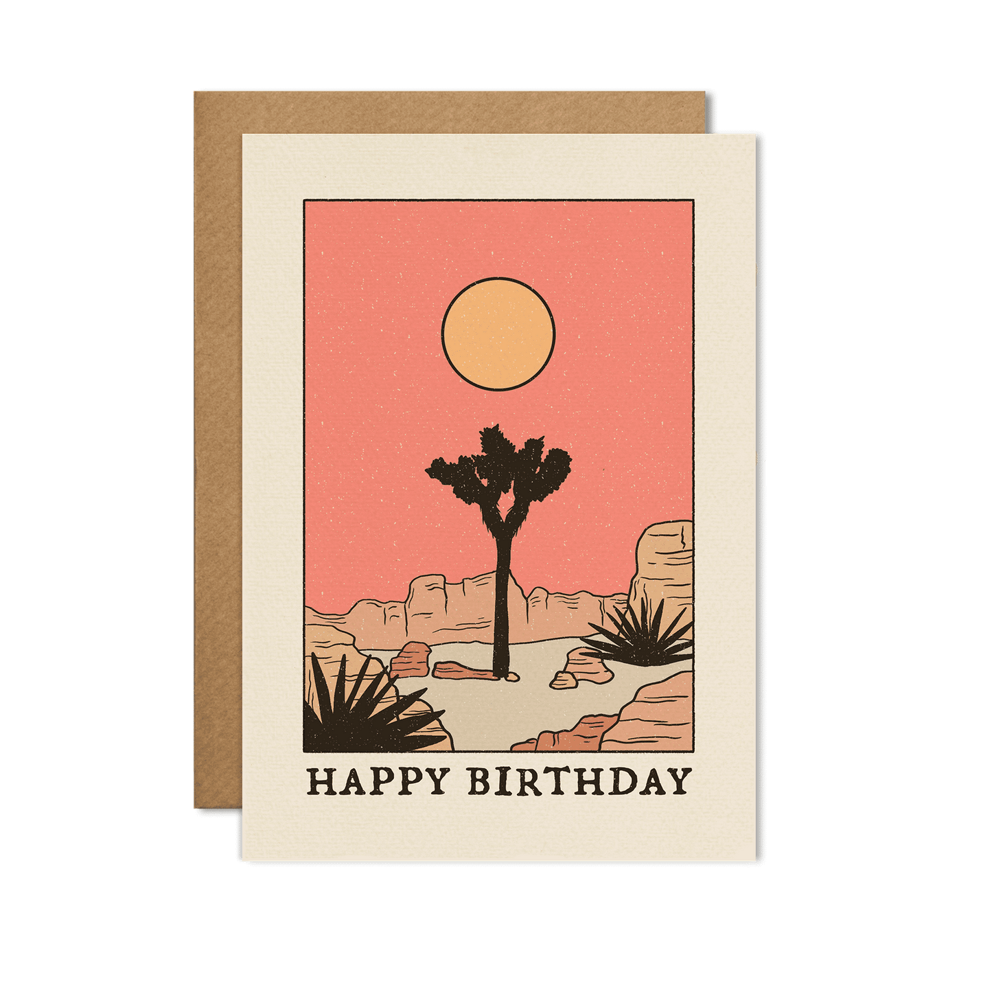 Happy Birthday Desert Tree Card