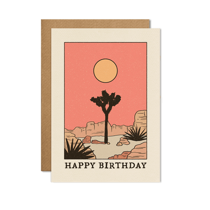 Happy Birthday Desert Tree Card