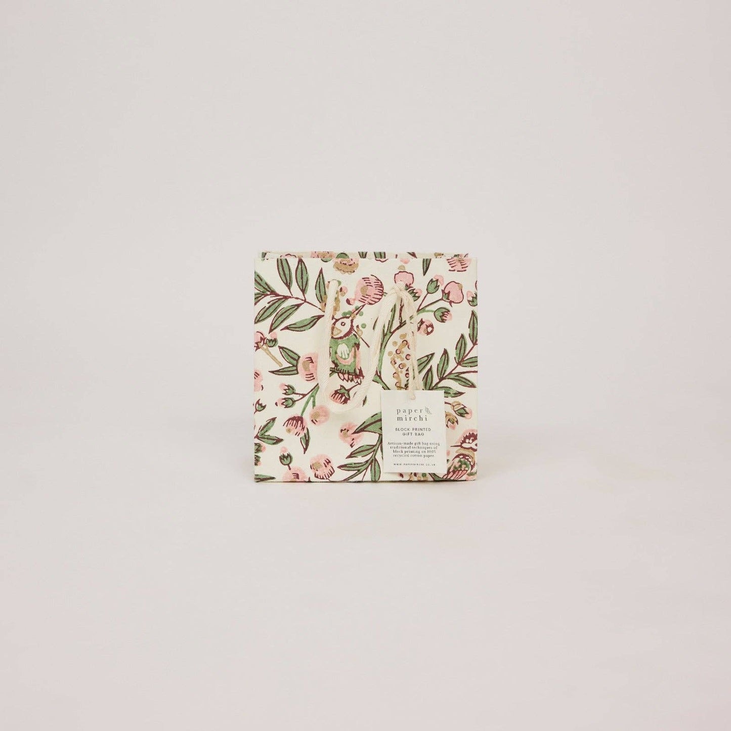 Songbird Blush Small Block Printed Gift Bags
