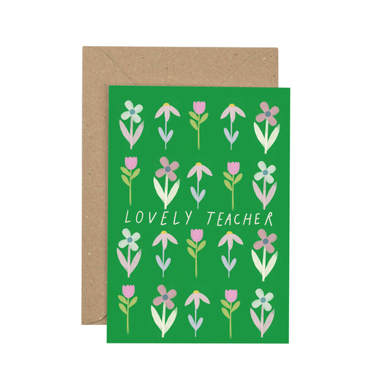 Lovely Teacher Thank You Card