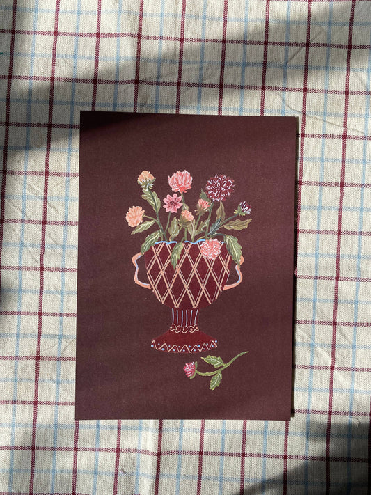 Pink Dahlias - A5 Print