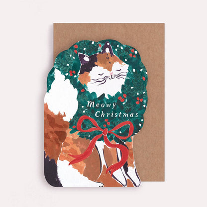 Cat Meowy Christmas Card | Holiday Cards | Christmas Cards