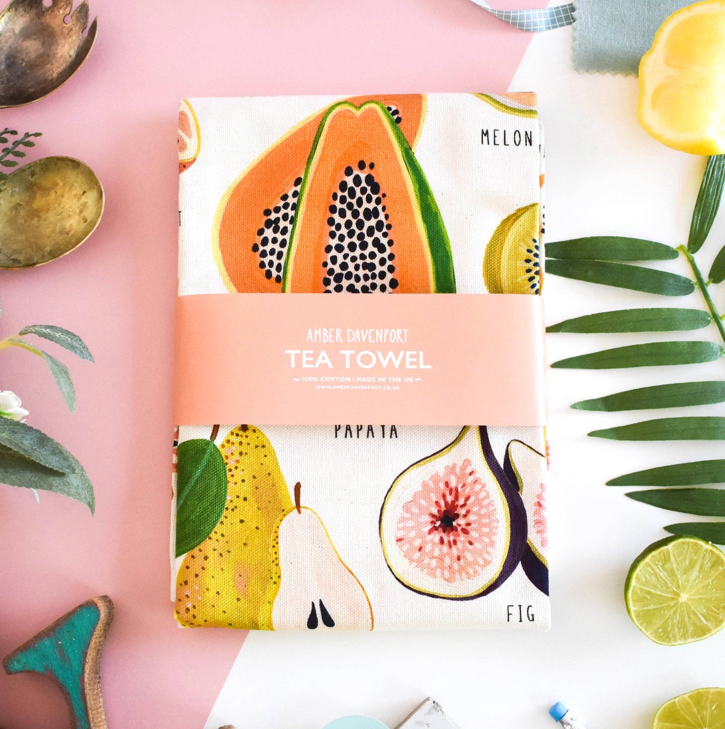 Summer Fruits Tea Towel
