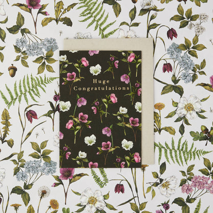 Cottage Garden - Huge Congratulations - Card