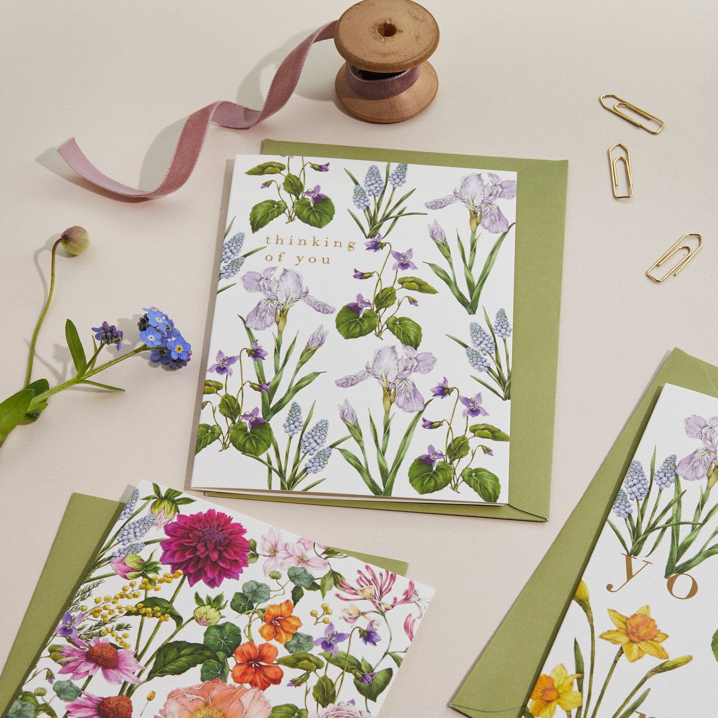 Thinking of You Card Bountiful Blooms Greeting Card